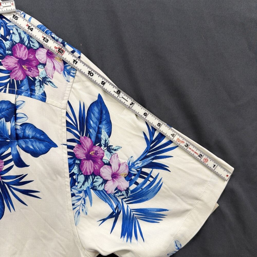 Tommy Bahama Hawaiian Shirt Mens XL %100 Silk - Picture 7 of 8